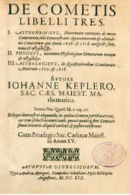 De Cometis Libelli Tres de Johannes Kepler